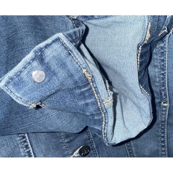 Lee Riders Women's Denim Jean Jacket Medium-Dark Wash Button Front Stretch XL - Picture 5 of 9